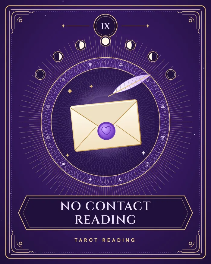 No Contact Tarot Reading, tarot reading by Melanie